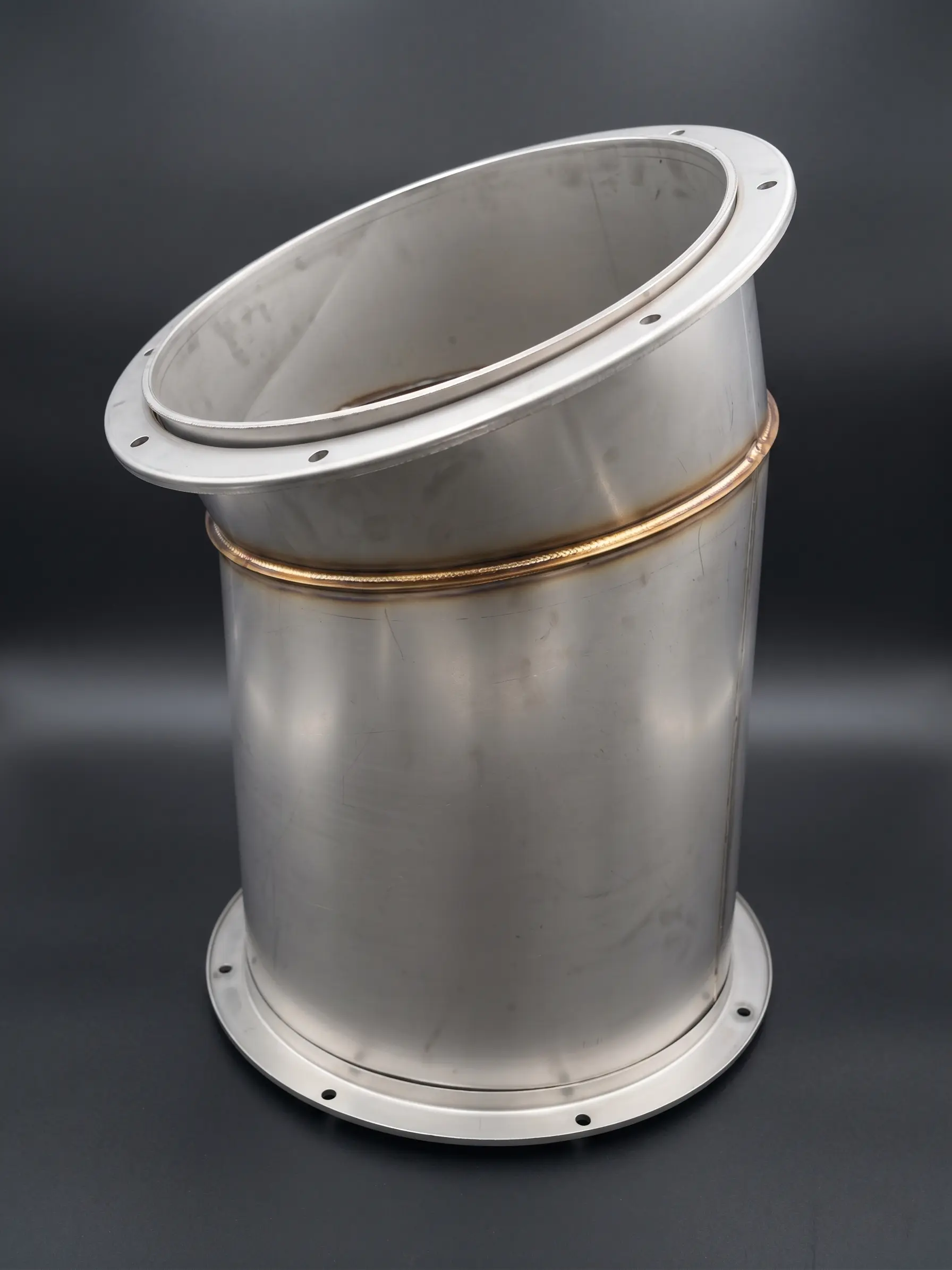 Laser-welded stainless steel sheet metal structure