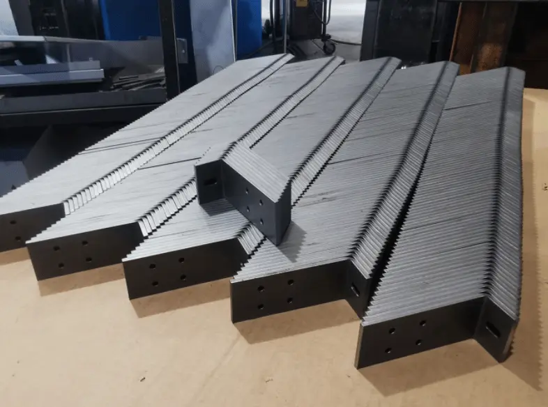 Sheet metal profiles with opposing bends (Z-shape) and fixing holes