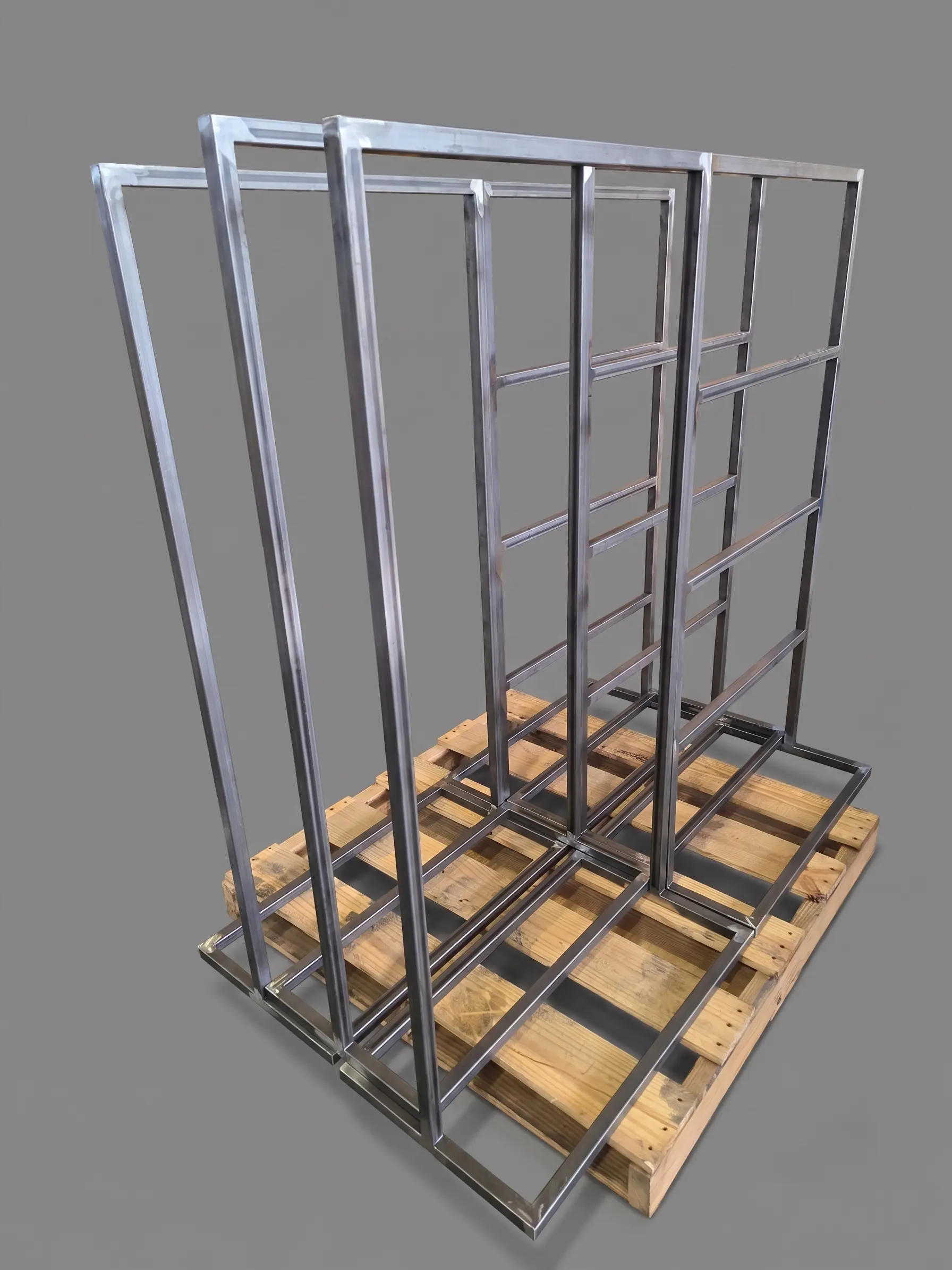Creation of welded raw iron structural frames