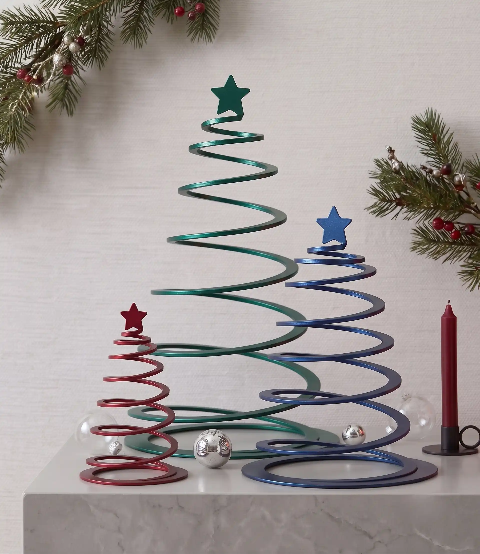 Alberi di Natale in metallo design moderno e minimalista su misura DPemme - 2