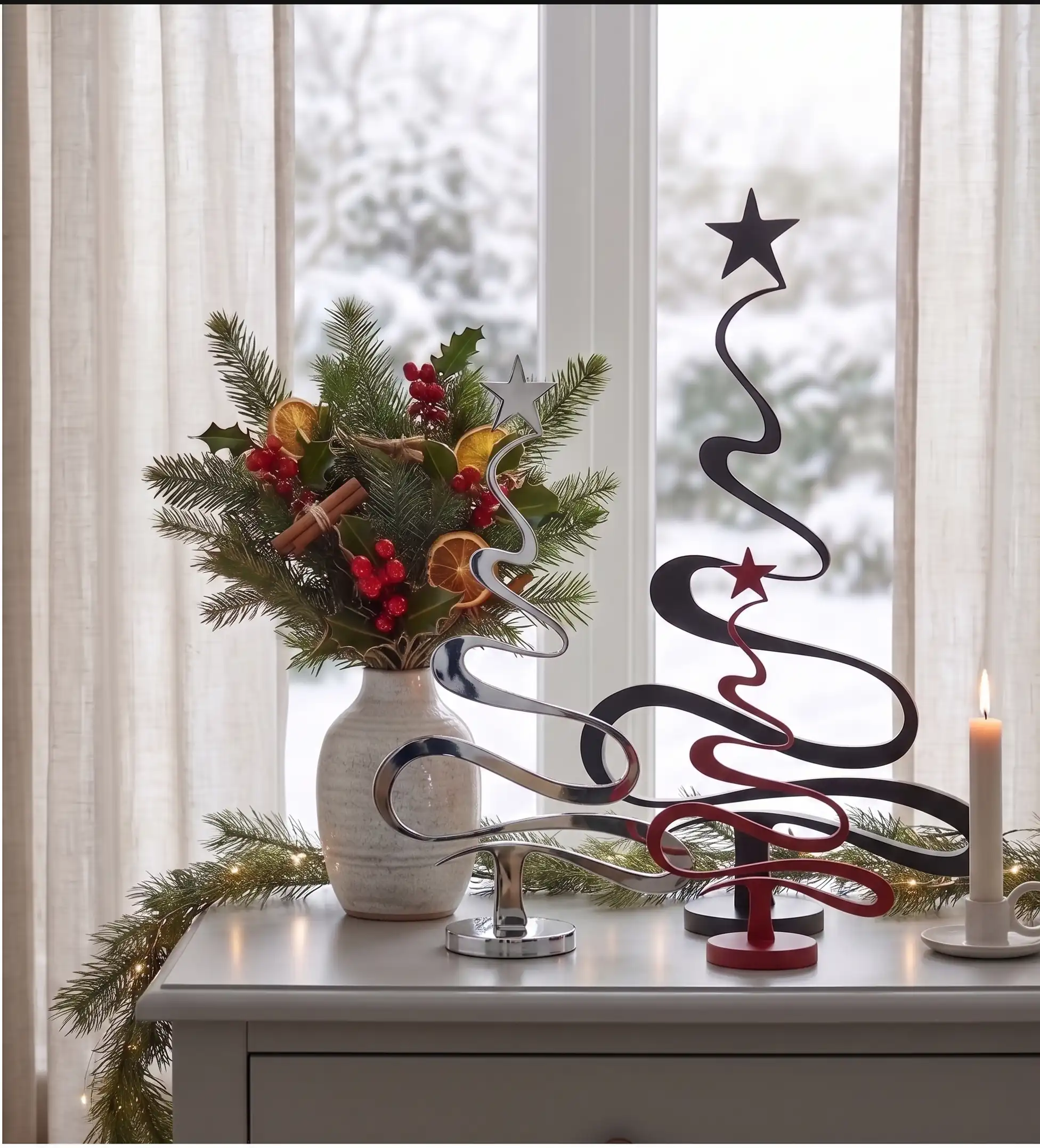 Alberi di Natale in metallo design moderno e minimalista su misura DPemme - 3