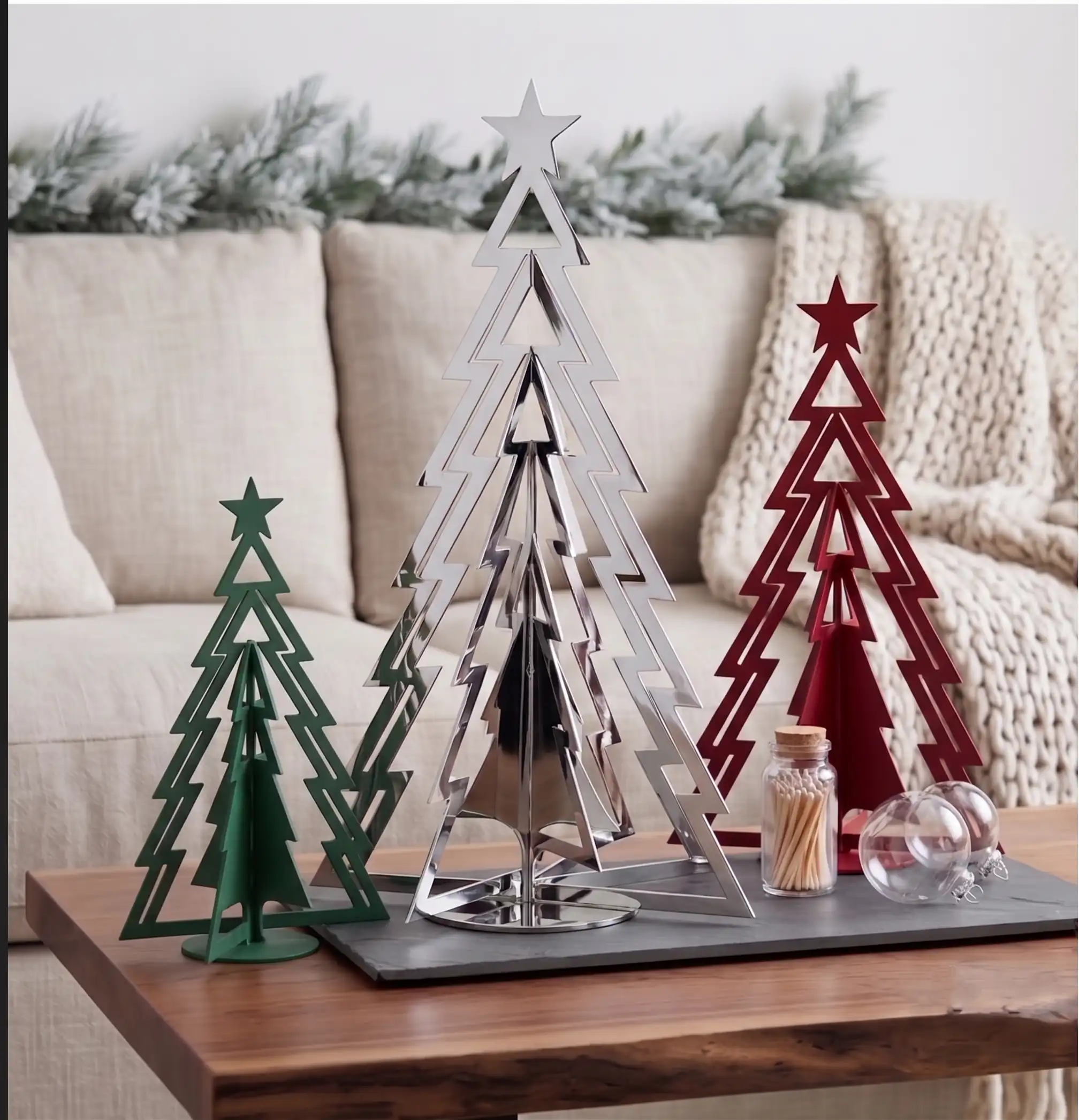 Alberi di Natale in metallo design moderno e minimalista su misura DPemme - 4