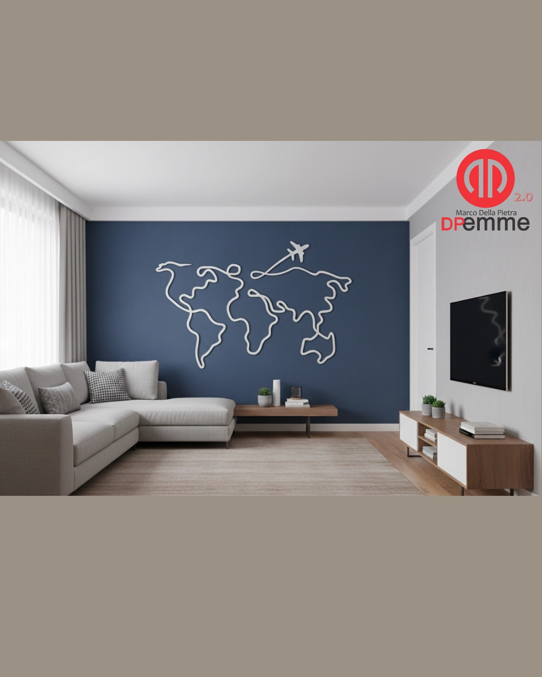 Lampada industrial in metallo design minimalista