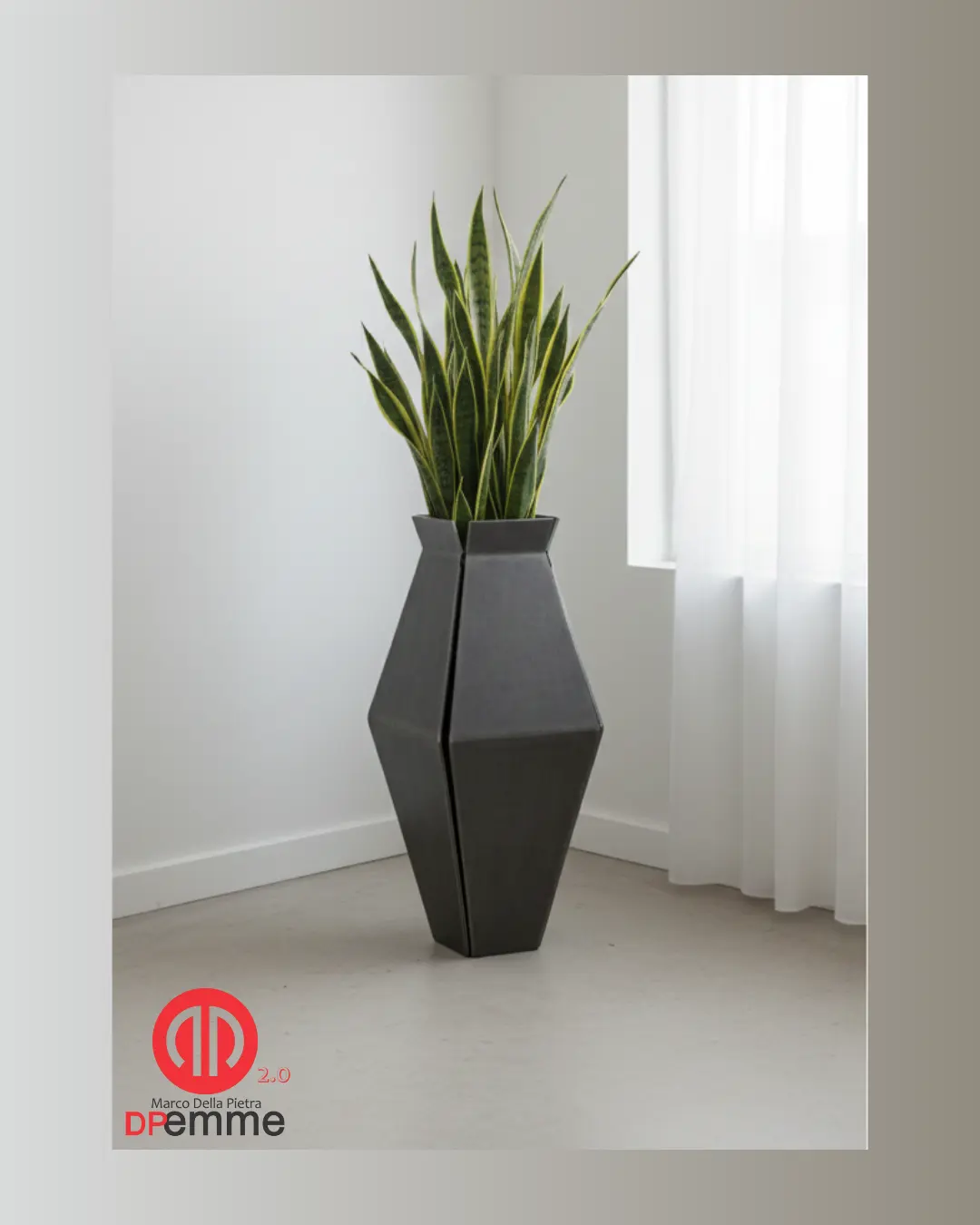 Lampada industrial in metallo design minimalista